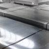 sheet tin metal in production hall sheet metal